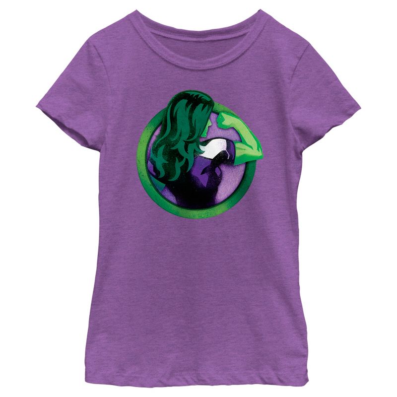 Girl's She-Hulk: Attorney at Law Flex Icon T-Shirt, 1 of 5
