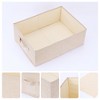 Unique Bargains Fabric Foldable Closet Storage Bins with Handles - 2 of 4