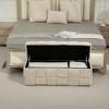 Grungis Velvet Storage Benches with Safety Hinge,Modern Upholstered Storage Ottoman,Storage Ottoman Benches for Living Room,Bedroom - 2 of 4