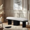 Meridian Furniture,Wilshire Boucle Fabric Bench - 2 of 4
