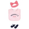 Hudson Baby Infant Girl Cotton Layette Set, Bold Mom Dad - 2 of 4