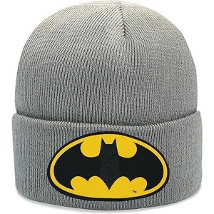 Beanie for Kids and Adults Winter Hat – Beanie with Batman Patch Licensed (One Size) - 1 of 4