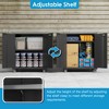 SUXXAN Metal Tool Cabinet with Pegboard and 4 Hooks,Garage Metal Storage Cabinet with Wheels,Assembly Required - 3 of 4