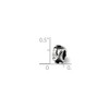 Black Bow Jewelry Sterling Silver Letter Y, Alphabet Bead Charm - 2 of 3