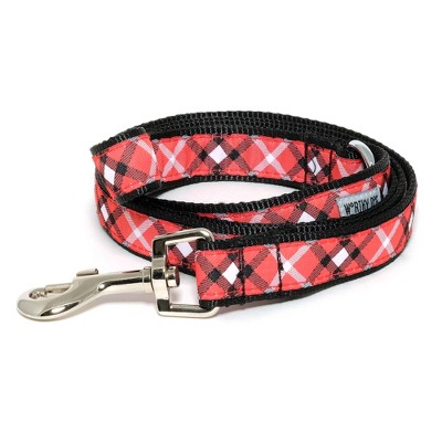 The Worthy Dog Bias Plaid Dog Collar - Tan - M : Target