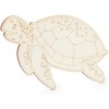 Bright Creations 24 Pieces Unfinished Sea Creatures Wood Cutouts for Crafts, Wooden Ocean Animals (Turtle, Seahorse, Starfish, Mermaid) - 4 of 4