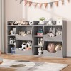 Kids Toy Storage Organizer 5 Cubbies, Kids Bookshelf and Bookcase, Wooden Cubby Storage Organizer for Boys and Girls, Toy Shelf for Playroom, Nursery - 4 of 4