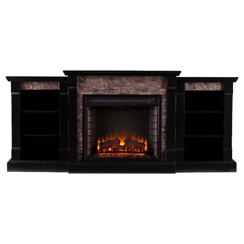 Southern Enterprises Gilman Electric Fireplace with Bookcases, 6 of 7
