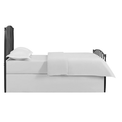 Whitney Classic Queen Metal Bed with Tapered Posts and Slats