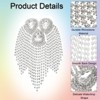 Unique Bargains Elegant Shiny DIY Applique Rhinestone Patches 2 Pcs - 3 of 4