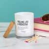 Totalee Gift Feeling Like a Rockstar Soy Candle Wax White 7.76 oz Burn Time: 40 - 2 of 2