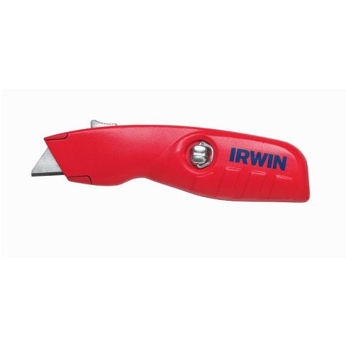 Irwin 6 In. Self-retracting Safety Knife Red 1 Pk : Target