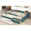 Twin Size Upholstered Double Daybed with Trundle and Drawer - 4 of 4