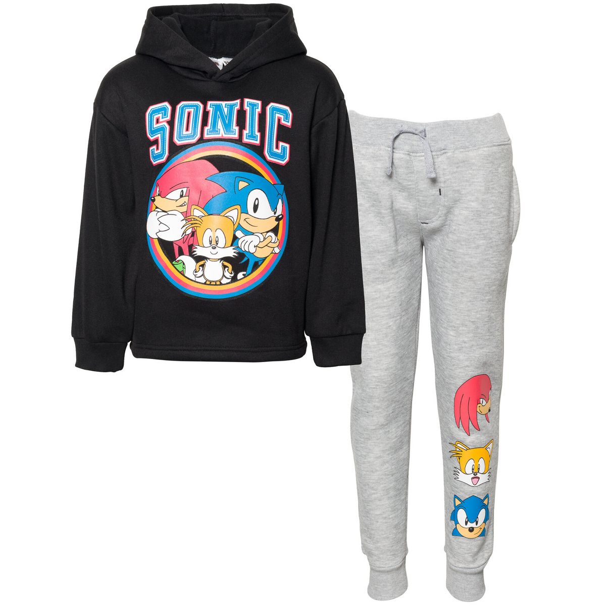 Sonic the Hedgehog Fleece Pullover Hoodie Pants Outfit Set Little Kid to Big Kid