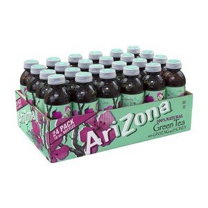 Arizona Green Tea Ginseng and Honey - 24pk/16 fl oz Bottles - 1 of 3