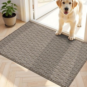 Indoor Door Mat Non Slip Washable Dirt Trapper Mats for Front Door