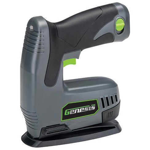 Genesis™ 8-volt Li-ion Cordless Electric Stapler/nailer With Battery Pack,  Charger, Staples, And Nails. : Target