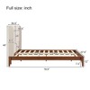 Full Size Platform Bed with Upholstered High Headboard - 3 of 4