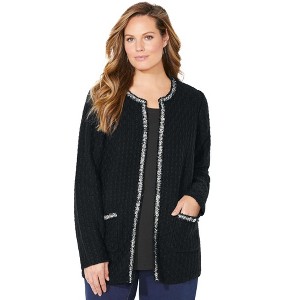 Catherines Women's Plus Size Liz&Me Iconic Cardigan - 1 of 4