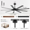 Airsurfer Ceiling Fan with Light Modern 72 inch Ceiling Fan with Light and Remote ,Reversible Quiet DC Motor, Timer, Ceiling Fan for Living Room - 3 of 4
