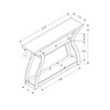 2-Tier Console Table with Curved Design for Entryway, Hallway or Sofa - 4 of 4