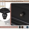 Vynxaria 3-Drawer Storage Wood Cabinet, End Table with Pull out Tray for Bedroom, Living Room, Kids' Room,Hallway - 4 of 4