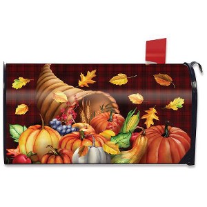 Briarwood Lane Fall Bounty Cornucopia Magnetic Mailbox Cover Thanksgiving Autumn Standard - 1 of 3