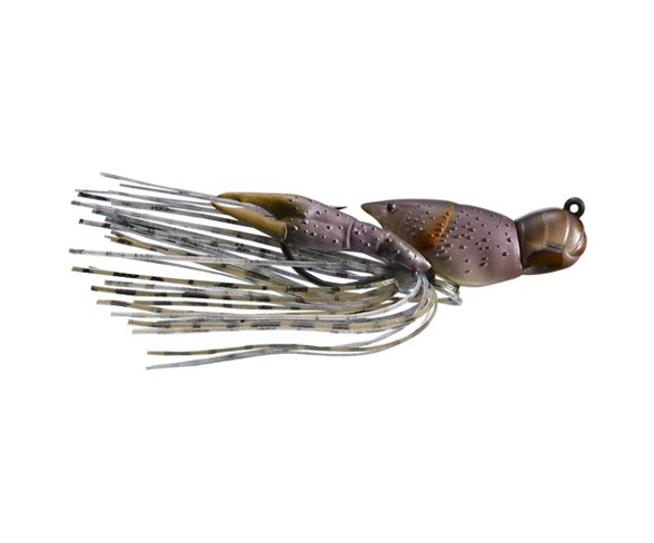 LiveTarget Lures Hollow Body Craw Jig - Gray/Brown - 1 3/4" - 5/8 oz