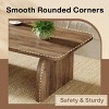 Syemin End Tables Rustic Brown Rectangle Coffee Table, Wooden Living Room Table, Farmhouse Accent Center Tea Table, Brown, 47.24"*23.62"*20.08" - 4 of 4