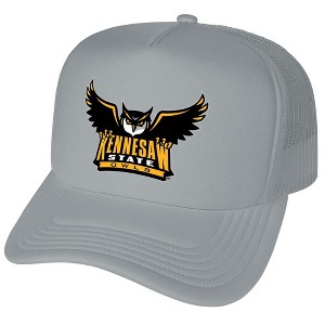 Official Kennesaw State University Primary Logo Foam Snapback Trucker Hat - for Men and Women Grey, Grey, One Size - 1 of 4