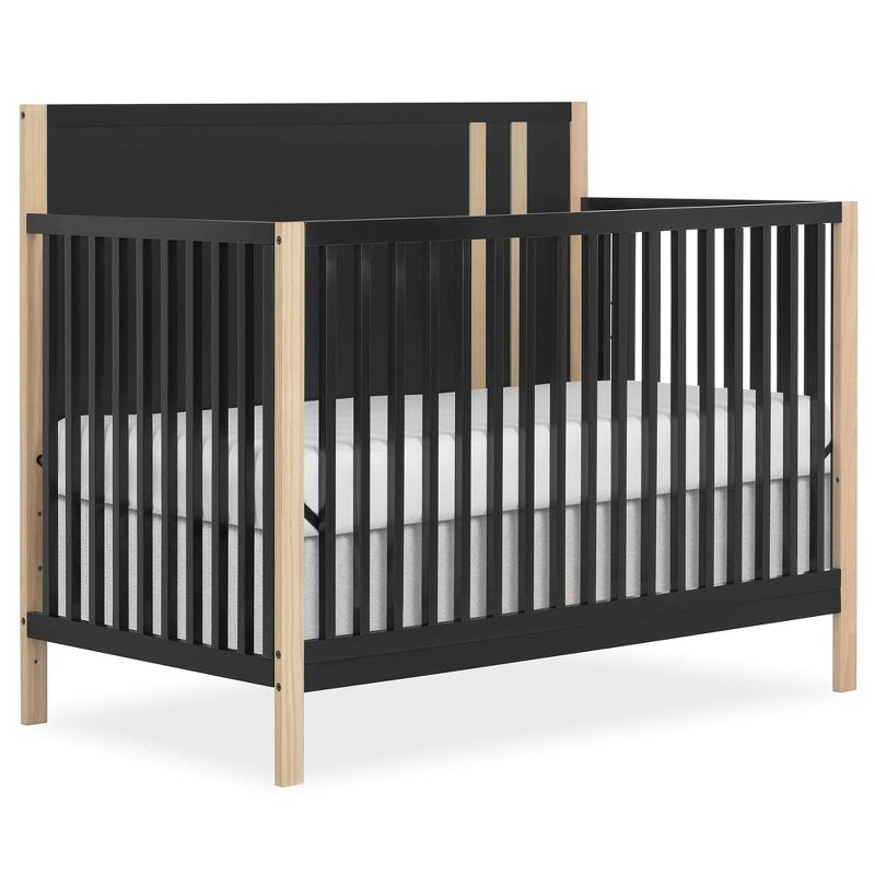 Dream On Me Soho Convertible Crib In Matte Black Vintage, JPMA & Greenguard Gold Certified, Crafted with Sustainable New Zealand Pinewood, 2 of 6