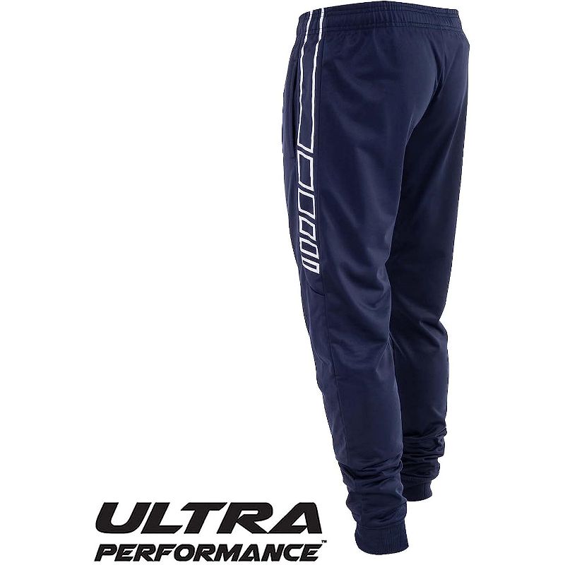 Ultra Performance Mens 3 Pack Athletic Tech Joggers/Track Pants with Zipper Pockets | Athletic Bottoms, 4 of 7