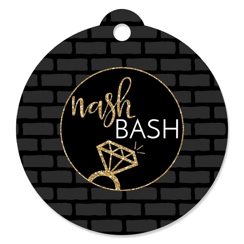 Big Dot of Happiness Nash Bash - Nashville Bachelorette Party Favor Gift Tags (Set of 20), 1 of 4