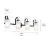 Kichler Lighting Kennewick 4 - Light Vanity in  Olde Bronze - 3 of 4