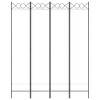 vidaXL 4-Panel Room Divider White 63"x78.7" Fabric - 3 of 4