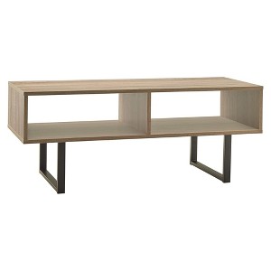 ClosetMaid Wooden Coffee Table with Storage Shelves, Multifunctional Home Furniture for Living Room, Bedroom or Office, 39 Inch Wide, Gray - 1 of 4