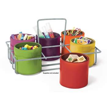 DEAYOU 16 Pack Classroom Storage Baskets Bins, Small Plastic Organizer  Basket, Colorful Storage Trays, Crayon Pencil Containers for Paper, Desk