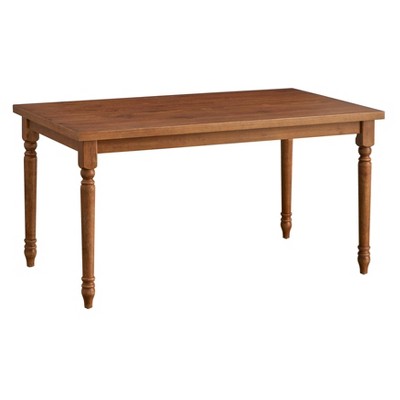 Buylateral 60" Burntwood Rectangular Dining Table