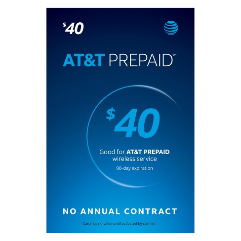 AT&T $40 Prepaid Phone Card (Email Delivery) : Target