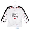 Hudson Baby Infant Girl Long Sleeve T-Shirts, Girl Mommy Red Black - image 2 of 4