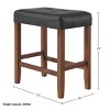 Alaterre Furniture Madison 25in Bar Stool, Walnut - 4 of 4