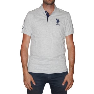 U.S. Polo Assn. Men's Short-Sleeve Polo Shirt with Applique, Casual Summer Slim Fit Polo Shirt with Contrast Color - 1 of 2
