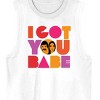 Sonny & Cher I Got You Babe Crew Neck Sleeveless Men's White Tank Top - 2 of 3