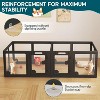 AMERLIFE Acrylic Clear Indoor Dog Playpen, 24" Transparent Fence with 2 Door, Modular Pet Play Pen for Little Pets, Easy Assembly - 4 of 4