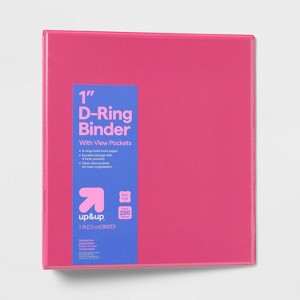 1" 3 Ring Binder Clear View - up&up™ - 1 of 3