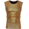 Lars Amadeus Men's Nightclub Party Club Metallic Shining Sleeveless Tank Top - 2 of 4