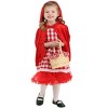 HalloweenCostumes.com Girl's Toddler Red Riding Hood Tutu Costume - 2 of 4