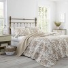 Bedford Reversible Quilt Set Mocha - Laura Ashley - image 3 of 4