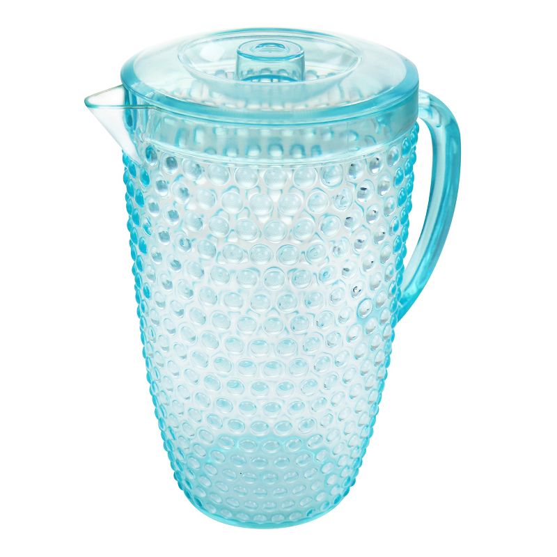 Gibson Home Malone 5 Piece Plastic Pitcher and Tumbler Set in Light Blue, 4 of 7
