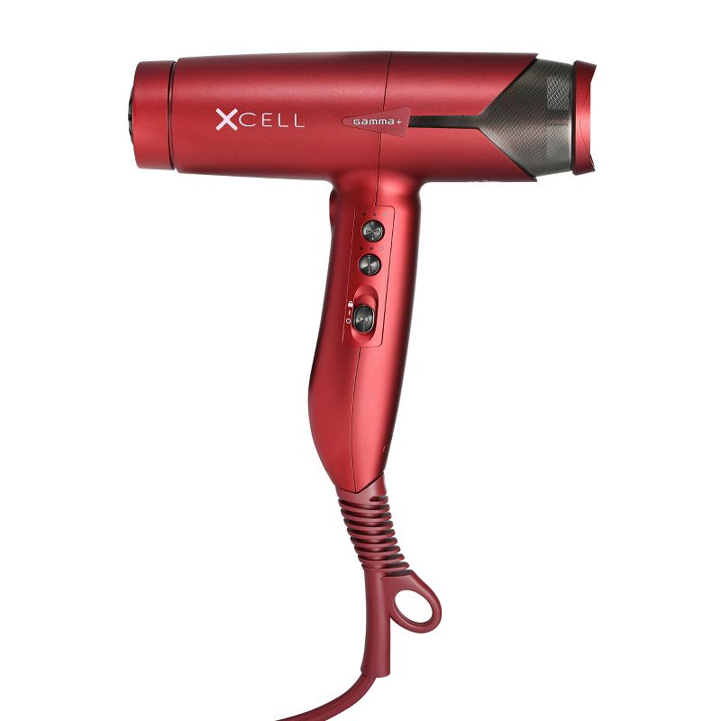 GAMMA+ XCell Professional Hair Dryer Digital Motor Ultra-Lightweight Ionic Technology, Red, 3 of 8